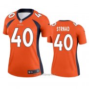 Maglia NFL Legend Donna Denver Broncos Justin Strnad Arancione