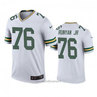 Maglia NFL Legend Green Bay Packers Jon Runyan Jr. Bianco Color Rush