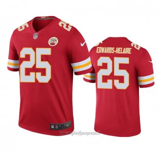Maglia NFL Legend Kansas City Chiefs Clyde Edwards Helaire Rosso Color Rush