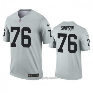 Maglia NFL Legend Las Vegas Raiders John Simpson Inverted Grigio