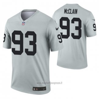 Maglia NFL Legend Las Vegas Raiders Terrell Mcclain Inverted Grigio