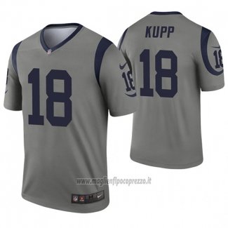 Maglia NFL Legend Los Angeles Rams 18 Cooper Kupp Inverted Grigio