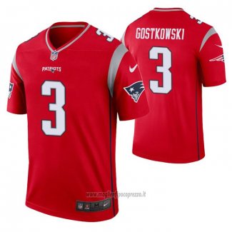 Maglia NFL Legend New England Patriots Legend Stephen Gostkowski Inverted Rosso
