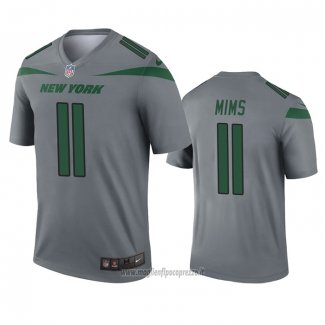 Maglia NFL Legend New York Jets Denzel Mims Inverted Grigio