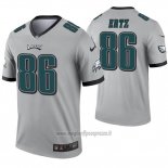 Maglia NFL Legend Philadelphia Eagles 86 Zach Ertz Inverted Grigio