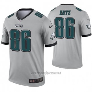 Maglia NFL Legend Philadelphia Eagles 86 Zach Ertz Inverted Grigio