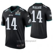 Maglia NFL Legend Philadelphia Eagles Mike Wallace Nero Super Bowl Lii Champions Color Rush
