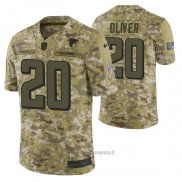 Maglia NFL Limited Atlanta Falcons 20 Isaiah Oliver 2018 Salute To Service Camuffamento