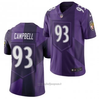 Maglia NFL Limited Baltimore Ravens Calais Campbell Citta Edition Viola