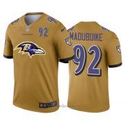 Maglia NFL Limited Baltimore Ravens Madubuike Big Logo Number Giallo