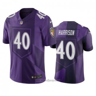 Maglia NFL Limited Baltimore Ravens Malik Harrison Citta Edition Viola