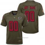 Maglia NFL Limited Bambino Atlanta Falcons Personalizzate Salute To Service Verde