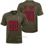 Maglia NFL Limited Bambino Atlanta Falcons Personalizzate Salute To Service Verde