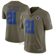 Maglia NFL Limited Bambino Dallas Cowboys 21 Elliott Verde