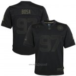 Maglia NFL Limited Bambino San Francisco 49ers Nick Bosa 2020 Salute To Service Nero