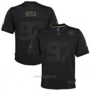 Maglia NFL Limited Bambino San Francisco 49ers Nick Bosa 2020 Salute To Service Nero