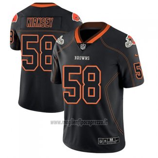 Maglia NFL Limited Cleveland Browns Christian Kirksey Nero Color Rush 2018 Lights Out