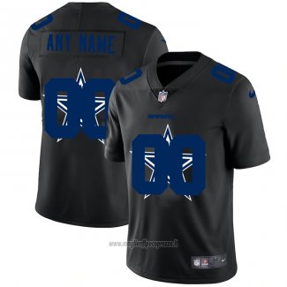 Maglia NFL Limited Dallas Cowboys Personalizzate Logo Dual Overlap Nero
