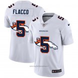 Maglia NFL Limited Denver Broncos Flacco Logo Dual Overlap Bianco