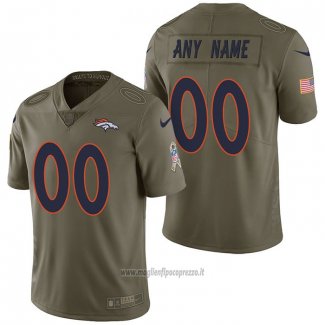 Maglia NFL Limited Denver Broncos Personalizzate 2017 Salute To Service Verde