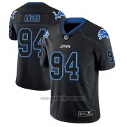 Maglia NFL Limited Detroit Lions Ezekiel Ansah Nero Color Rush 2018 Lights Out