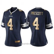 Maglia NFL Limited Donna Dallas Cowboys 4 Dak Prescott 2016 Blu Or