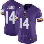 Maglia NFL Limited Donna Minnesota Vikings 14 Diggs Viola