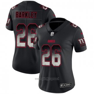 Maglia NFL Limited Donna New York Giants Barkley Smoke Fashion Nero