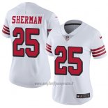 Maglia NFL Limited Donna San Francisco 49ers 25 Richard Sherman Bianco Rush Stitched Vapor Untouchable