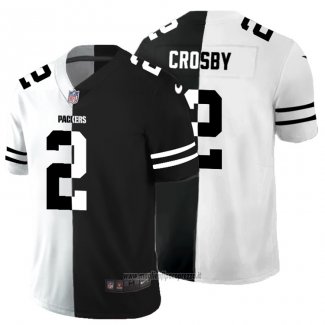 Maglia NFL Limited Green Bay Packers Crosby White Black Split