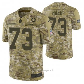 Maglia NFL Limited Indianapolis Colts 73 Joe Haeg 2018 Salute To Service Camuffamento