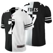 Maglia NFL Limited Jacksonville Jaguars Foles Black White Split