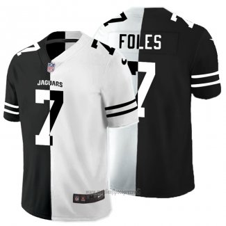 Maglia NFL Limited Jacksonville Jaguars Foles Black White Split