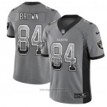 Maglia NFL Limited Las Vegas Raiders Brown Rush Drift Fashion Grigio