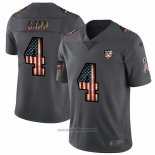 Maglia NFL Limited Las Vegas Raiders Carr Retro Flag Nero