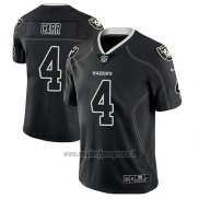 Maglia NFL Limited Las Vegas Raiders Derek Carr Nero Color Rush 2018 Lights Out
