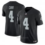 Maglia NFL Limited Las Vegas Raiders Derek Carr Vapor F.u.s.e. Nero