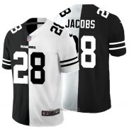 Maglia NFL Limited Las Vegas Raiders Jacobs Black White Split