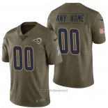 Maglia NFL Limited Los Angeles Rams Personalizzate 2017 Salute To Service Verde