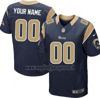 Maglia NFL Limited Los Angeles Rams Personalizzate Nero