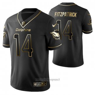 Maglia NFL Limited Miami Dolphins Ryan Fitzpatrick Golden Edition Nero