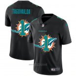 Maglia NFL Limited Miami Dolphins Tagovailoa Logo Dual Overlap Nero