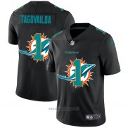 Maglia NFL Limited Miami Dolphins Tagovailoa Logo Dual Overlap Nero