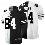 Maglia NFL Limited Minnesota Vikings Moss White Black Split