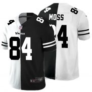 Maglia NFL Limited Minnesota Vikings Moss White Black Split