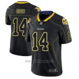 Maglia NFL Limited Minnesota Vikings Stefon Diggs Nero Color Rush 2018 Lights Out