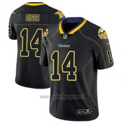 Maglia NFL Limited Minnesota Vikings Stefon Diggs Nero Color Rush 2018 Lights Out