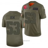 Maglia NFL Limited New England Patriots Josh Uche 2019 Salute To Service Verde