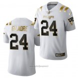 Maglia NFL Limited New England Patriots Stephon Gilmore Golden Edition 2020 Bianco