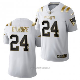 Maglia NFL Limited New England Patriots Stephon Gilmore Golden Edition 2020 Bianco